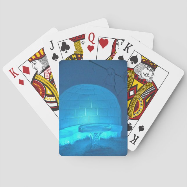 Jeu De Cartes Chambre Igloo à l'Hôtel de Glace, Québec, Canada (dos)