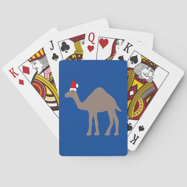 Jeu De Cartes Chameau de Noël mignon (dos)