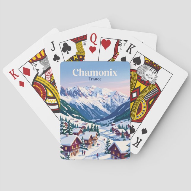 Jeu De Cartes Chamonix France (dos)