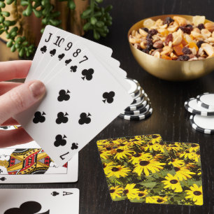 Jeu De Cartes Champ de Fleurs sauvages jaunes