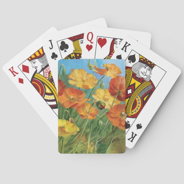 Jeu De Cartes Champ floral d'été (dos)