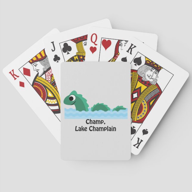 Jeu De Cartes Champ, lac Champlain (dos)