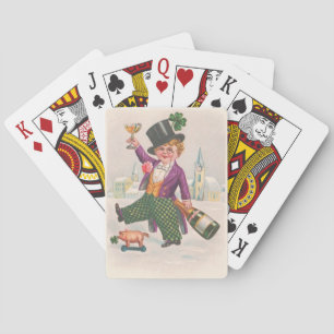 Jeu De Cartes Champagne d'Shamrock Vintage
