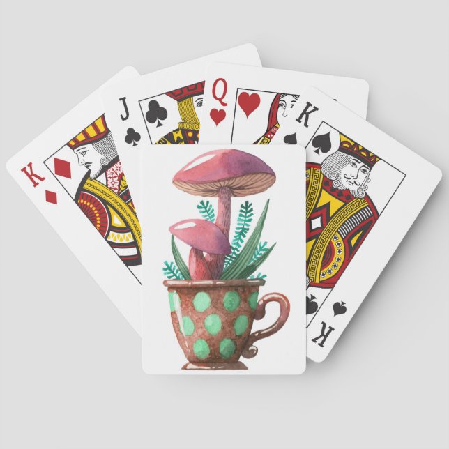 Jeu De Cartes Champignons Chasseurs De Champignons En Coupe (dos)