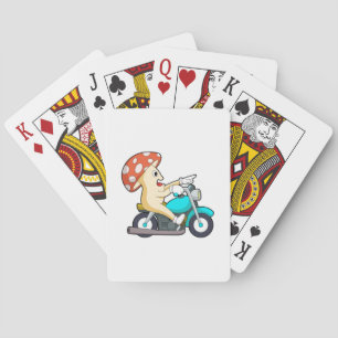 Jeu De Cartes Champignons en moto avec moto