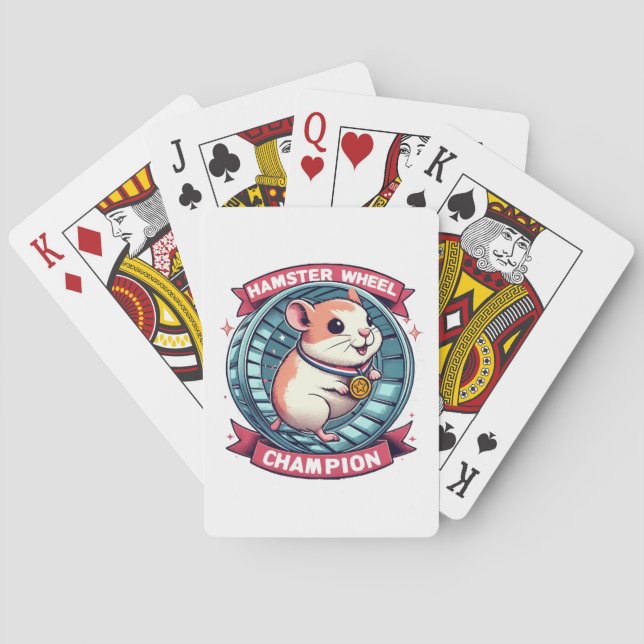 Jeu De Cartes Champion de roue de hamster (dos)