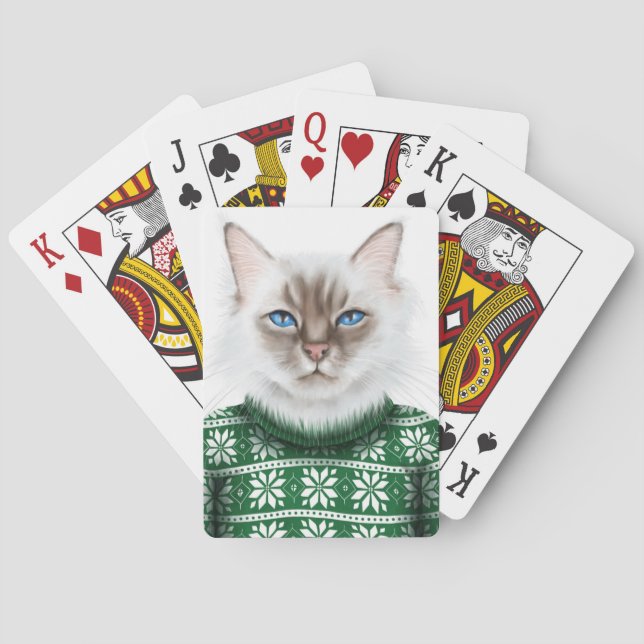 Jeu De Cartes Chandail de chat de Kitty (dos)