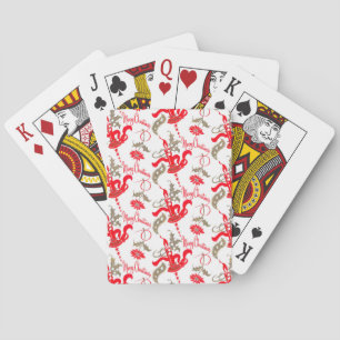 Jeu De Cartes Chandelles de Noël Vintages tombées