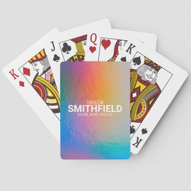 Jeu De Cartes Changement de couleur Neon Light Holographic Trend (dos)