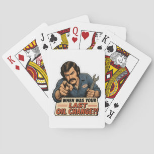 Jeu De Cartes Changement d'huile de mécanicien drôle Car Meme