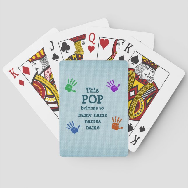 Jeu De Cartes Changer N'IMPORTE QUEL Texte - Cette Pop appartien (dos)