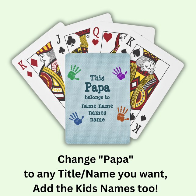 Jeu De Cartes Changer TOUS les noms Ce Papa appartient à Grand-P (Créateur téléchargé)
