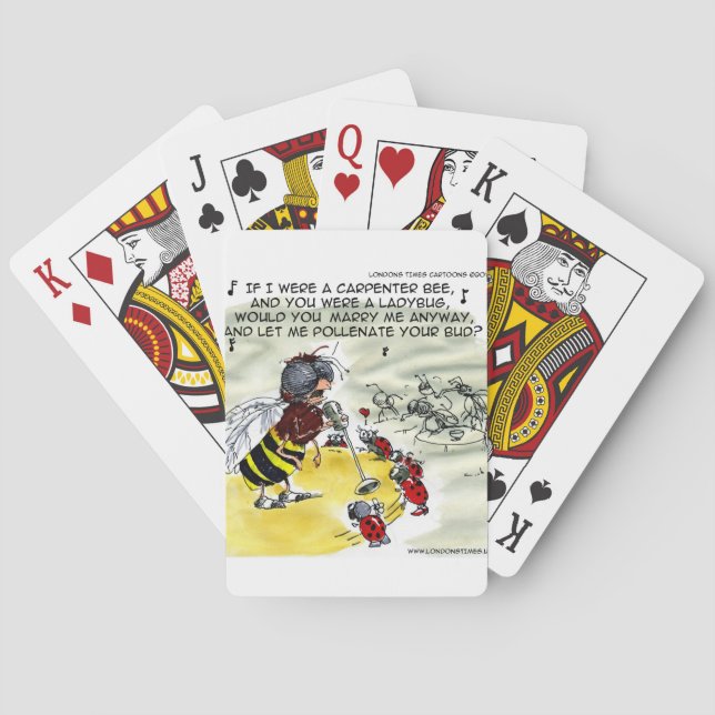 Jeu De Cartes Chanteurs Amusants de Boîte de Nuit d'Insectes (dos)