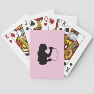 Jeu De Cartes Chanteuse rose