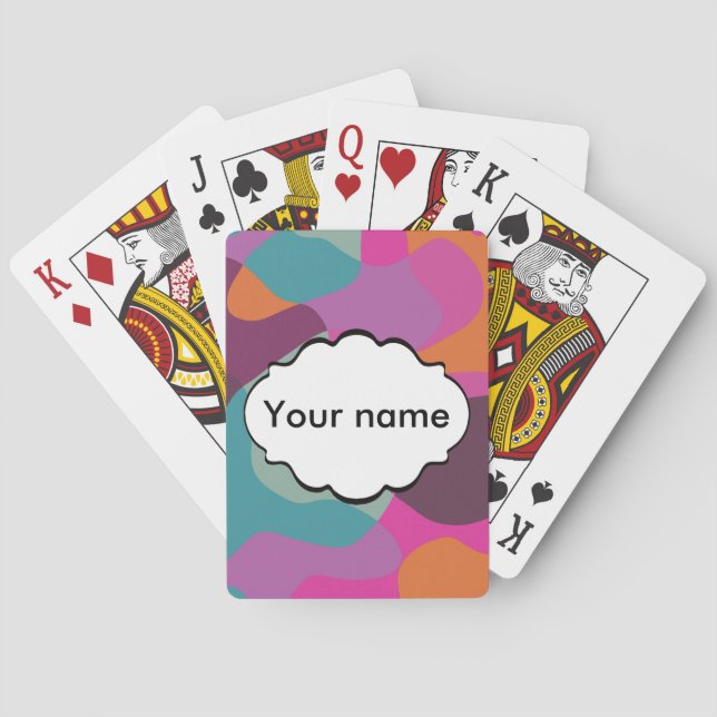 Jeu De Cartes Chaos dans de rétros couleurs (dos)