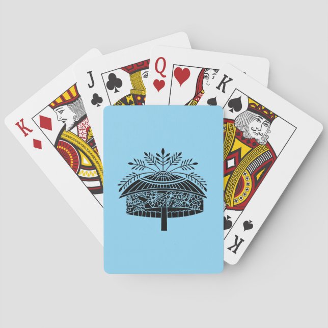 Jeu De Cartes Chapeau de fleurs (dos)