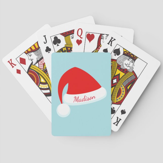 Jeu De Cartes Chapeau rouge personnalisé Jouer des cartes (dos)