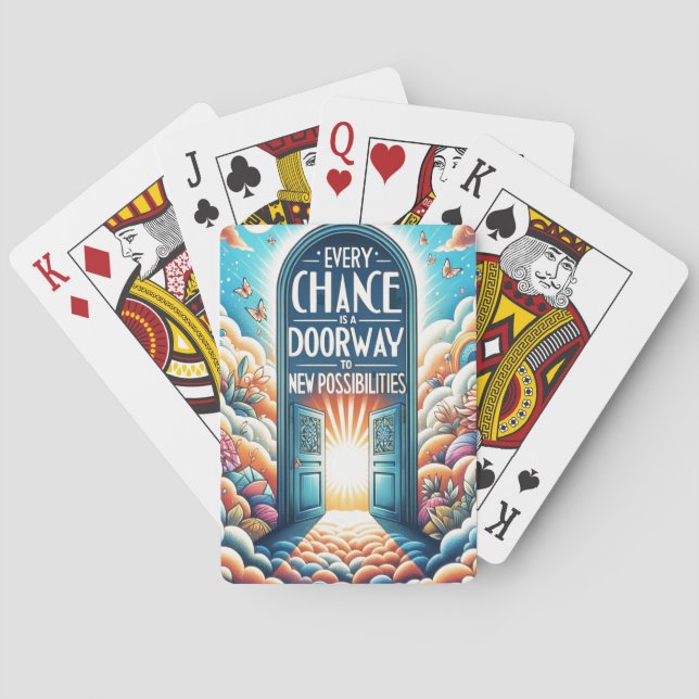Jeu De Cartes Chaque chance est une porte vers les opportunités (dos)