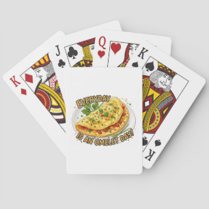 Jeu De Cartes Chaque Jour Est Un Jour D'omelette Petit Déjeuner