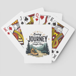 Jeu De Cartes Chaque trajet commence par un Randonnée en une seu