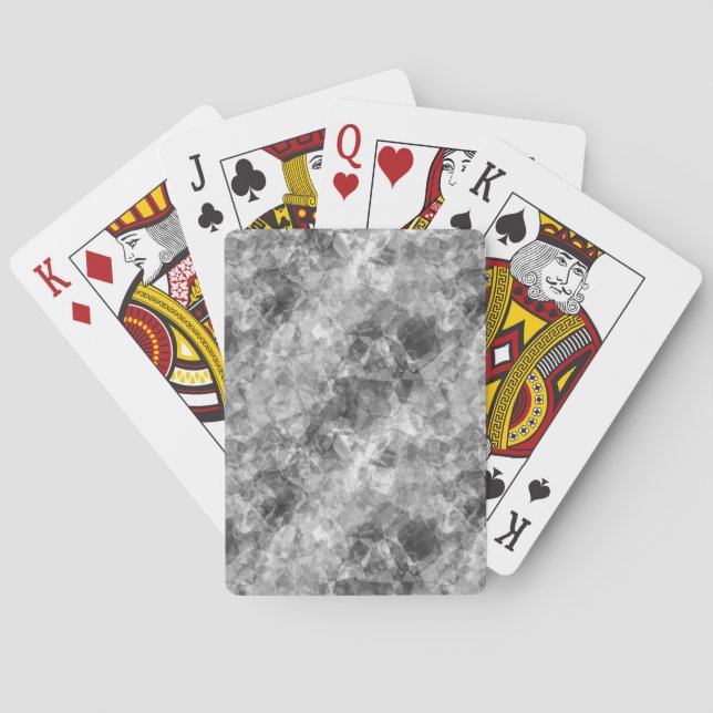 Jeu De Cartes Charcoal Crumpled Texture (dos)