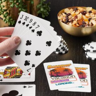 Jeu De Cartes Chargement de vacances Plage de coucher de soleil
