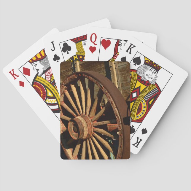 Jeu De Cartes Chariot antique de train de mulet (dos)