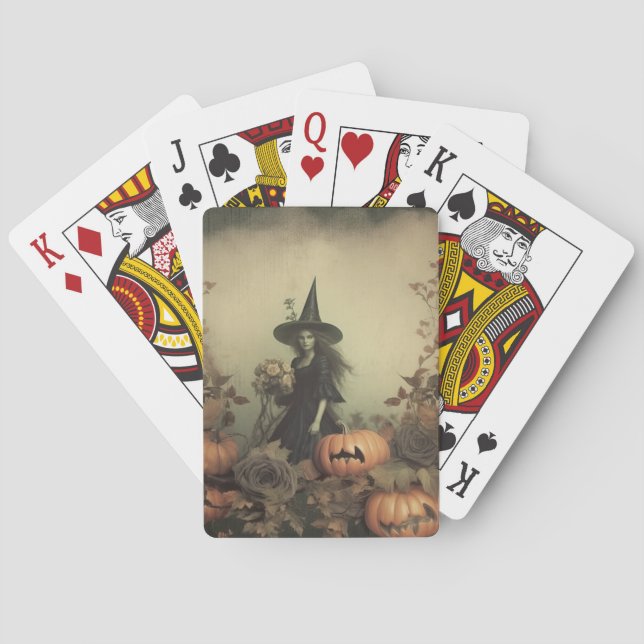 Jeu De Cartes Chariot Halloween vintage (3) (dos)