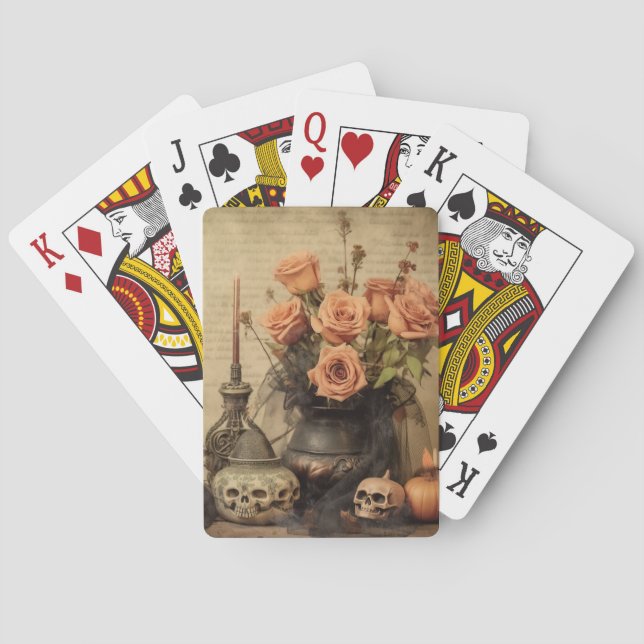 Jeu De Cartes Chariot Halloween vintage (4) (dos)