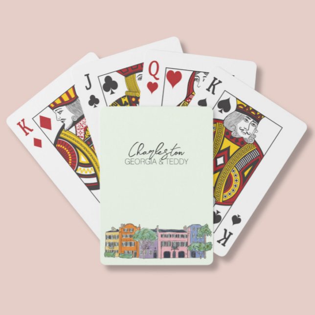 Jeu De Cartes Charleston, Caroline du Sud Faveurs pour mariage (Créateur téléchargé)