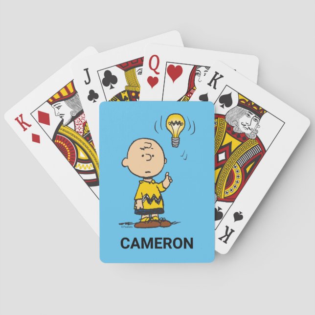Jeu De Cartes Charlie Brown's Light Bulb Idea Playing Cards (dos)
