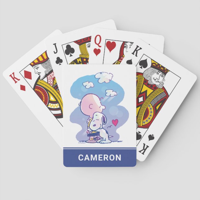 Jeu De Cartes Charlie & Snoopy Hug Jouer aux cartes (dos)