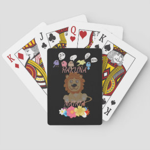Jeu De Cartes Charmant "Flora and Fauna Hakuna Matata" Lion bébé