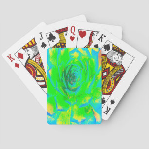 Jeu De Cartes Chartreuse Vert Citron Succulente Sedum Rosette