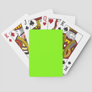 Jeu De Cartes Chartreuse (Vert néon) 7FFF00 Couleur - Option Nom