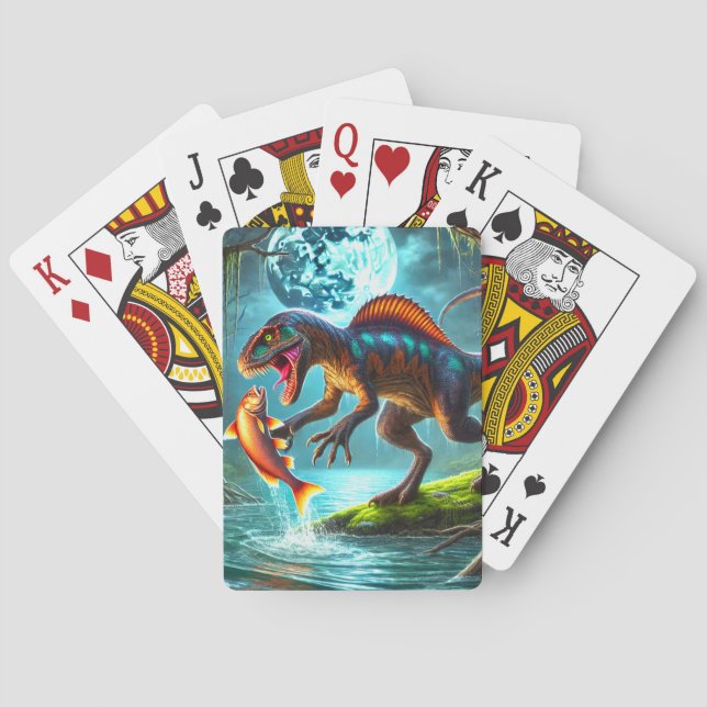 Jeu De Cartes Chasse au dinosaure pour le poisson (dos)