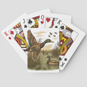 Jeu De Cartes Chasse-Rétro-Canne-Mallard-