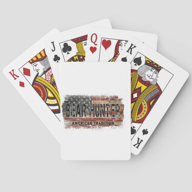 Jeu De Cartes Chasseur d'ours américain (dos)