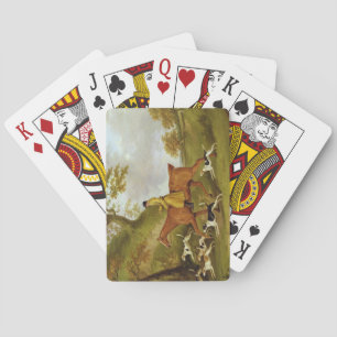 Jeu De Cartes Chasseurs et Chiens, 1809 (huile sur toile)