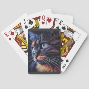 Jeu De Cartes Chat Abstrait