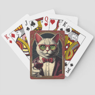 Jeu De Cartes Chat boire du vin cartes
