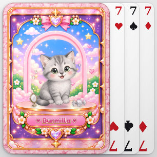 Jeu De Cartes Chat Burmilla, Art Kawaii