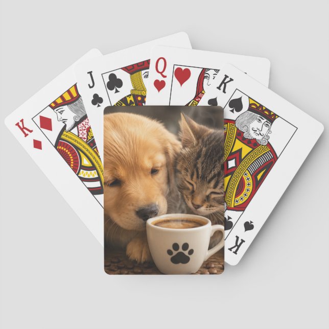 Jeu De Cartes Chat Chien et Café (dos)