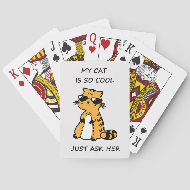 Jeu De Cartes Chat cool (dos)
