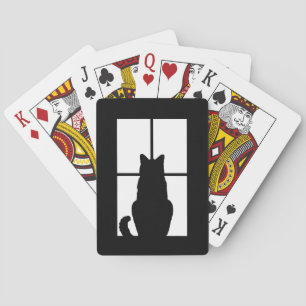 Jeu De Cartes Chat de Fenêtre Cliquez pour Personnaliser Obtenez