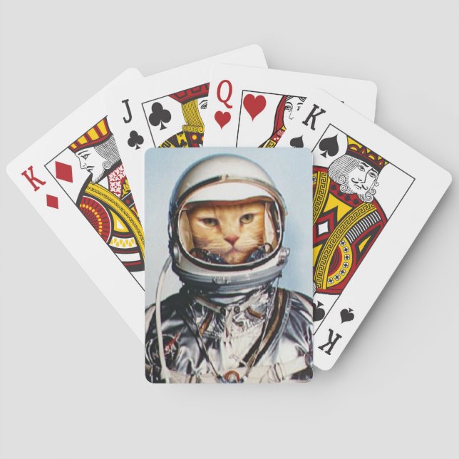 Jeu De Cartes Chat de l'espace (dos)