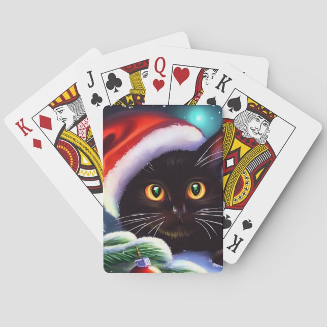 Jeu De Cartes Chat de Noël (1) (dos)