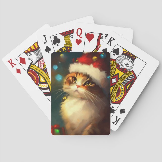 Jeu De Cartes Chat de Noël (3) (dos)