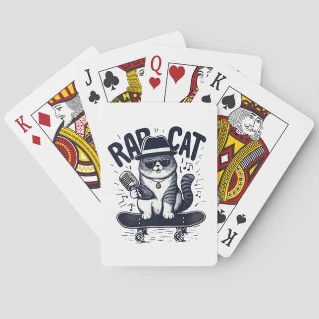 Jeu De Cartes Chat de rap Harmonie (dos)