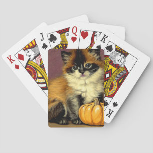 Jeu De Cartes Chat d'Halloween Ragdoll vintage